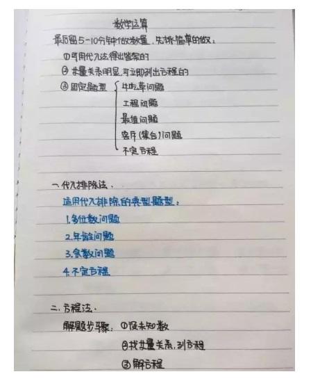 行測(cè)公式記不??？學(xué)霸幾張筆記就搞定了！