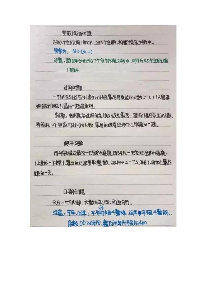 行測(cè)公式記不??？學(xué)霸幾張筆記就搞定了！
