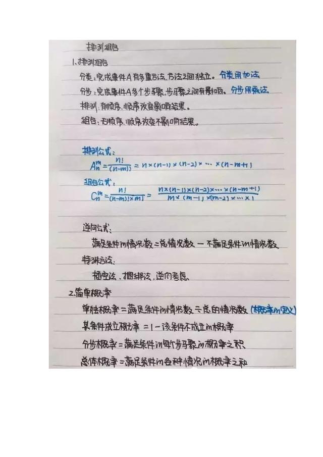 行測(cè)公式記不?。繉W(xué)霸幾張筆記就搞定了！